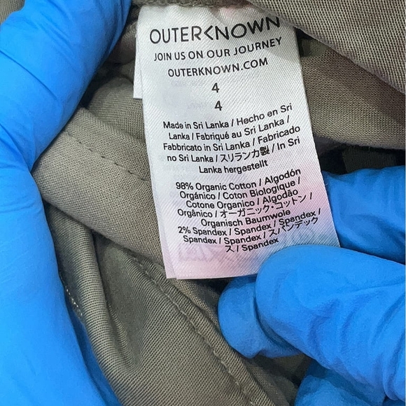 Outerknown Olive Green Flared Pants - Picture 4 of 4